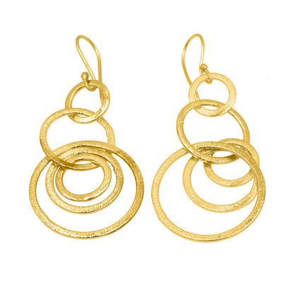 Circular Drama Hook Earrings