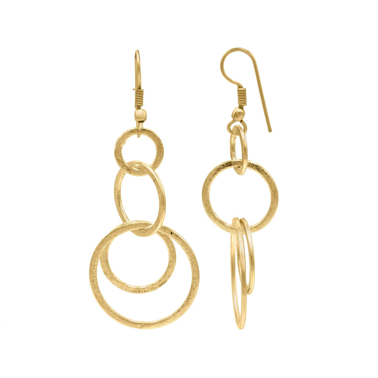 Circular Drama Hook Earrings