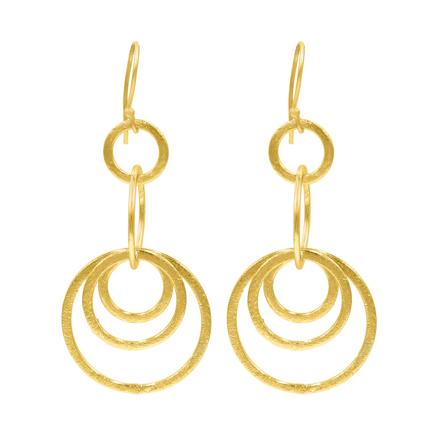 Circular Drama Hook Earrings