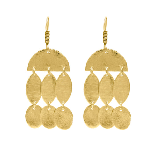 Golden Fall Hook Earrings