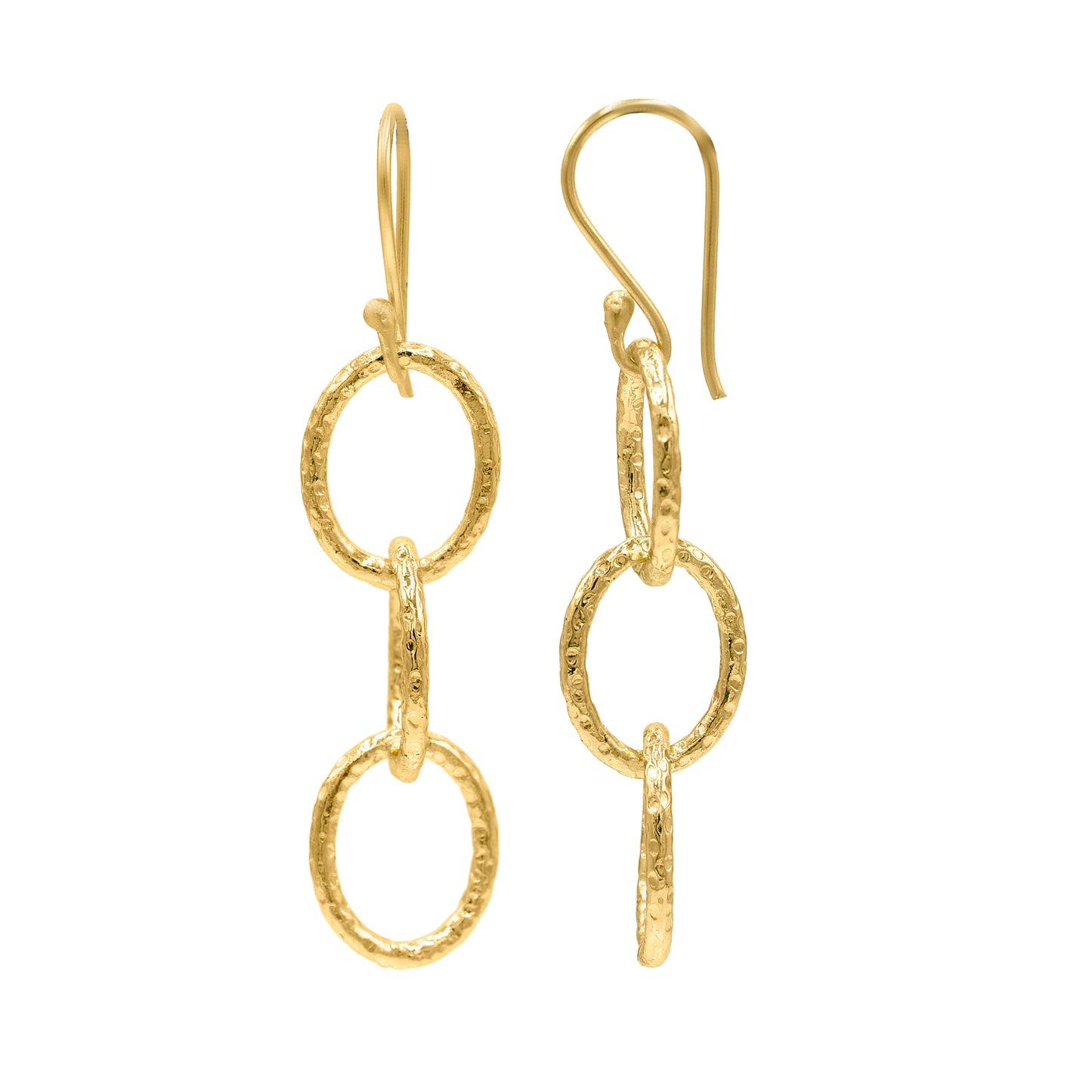 Oval String Hook Earrings