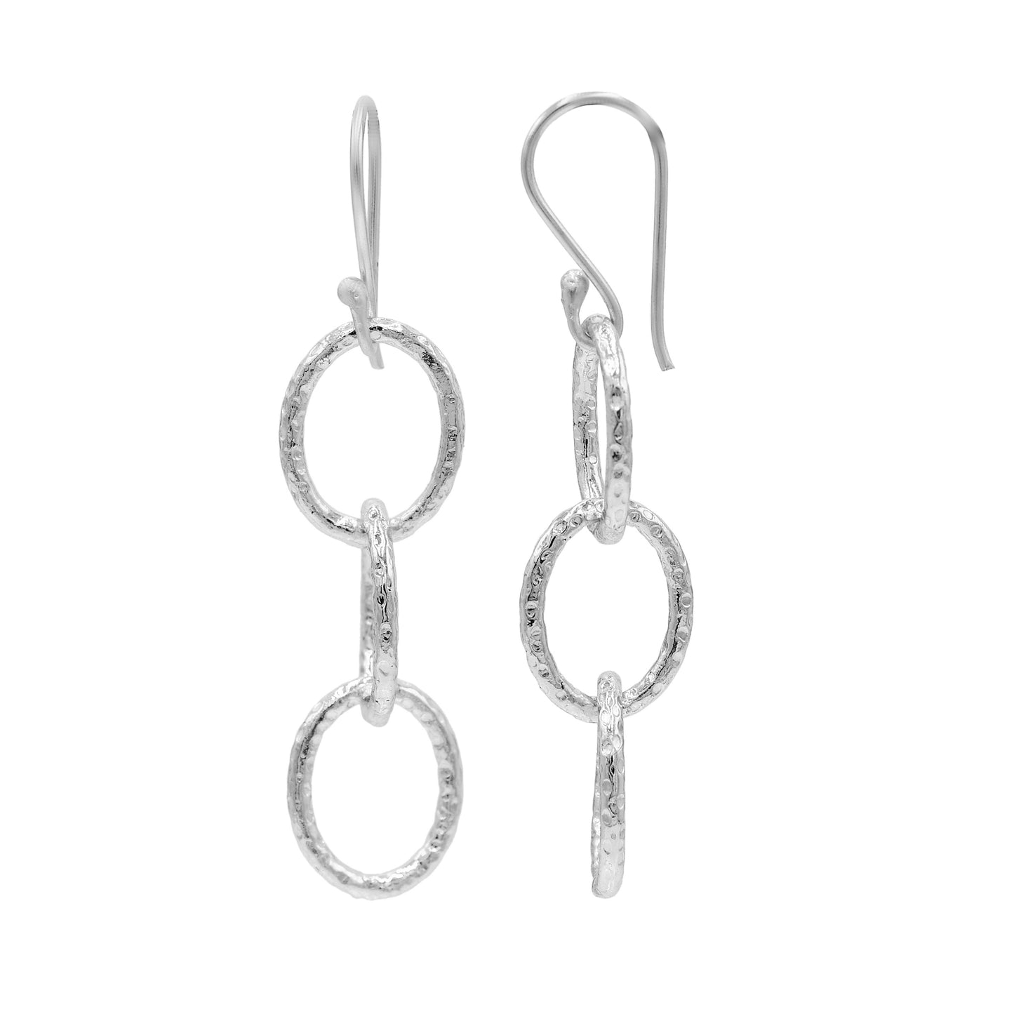 Oval String Hook Earrings