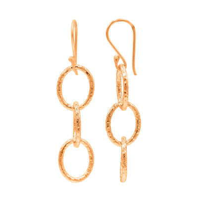 Oval String Hook Earrings