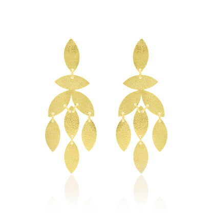 Leafy Drama Stud Earrings