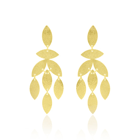 Leafy Drama Stud Earrings