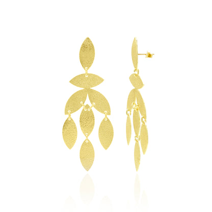 Leafy Drama Stud Earrings