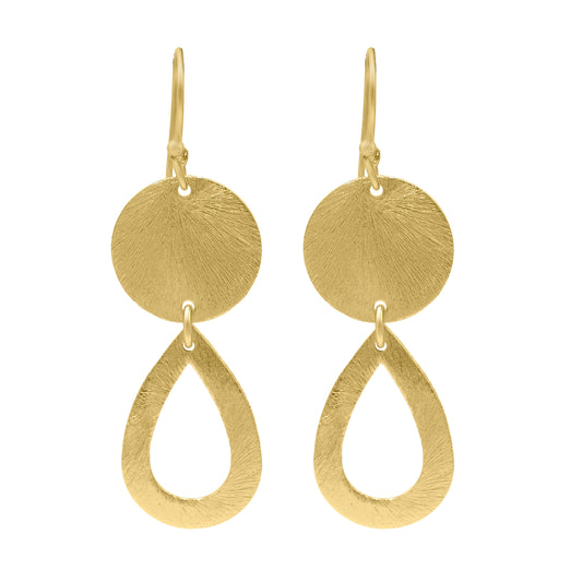 Moon Drop Hook Earrings