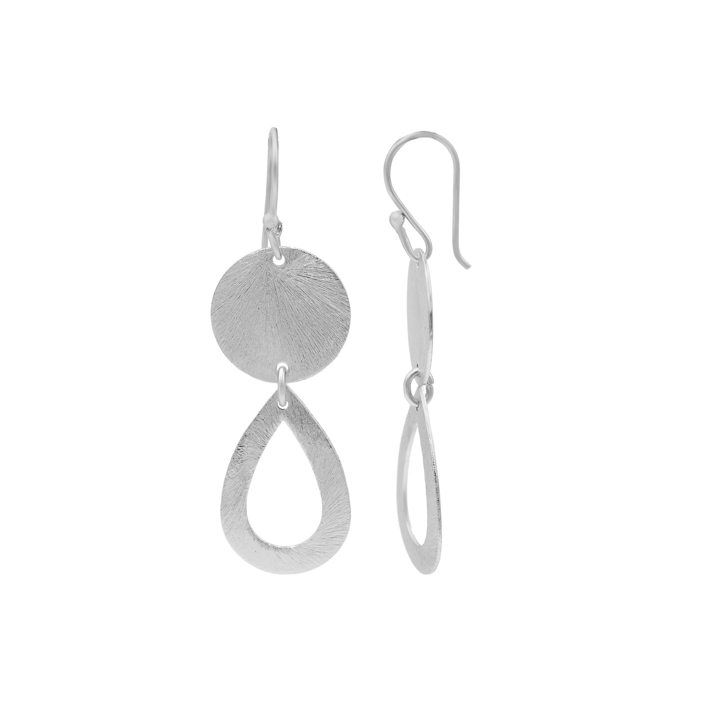 Moon Drop Hook Earrings