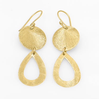 Moon Drop Hook Earrings