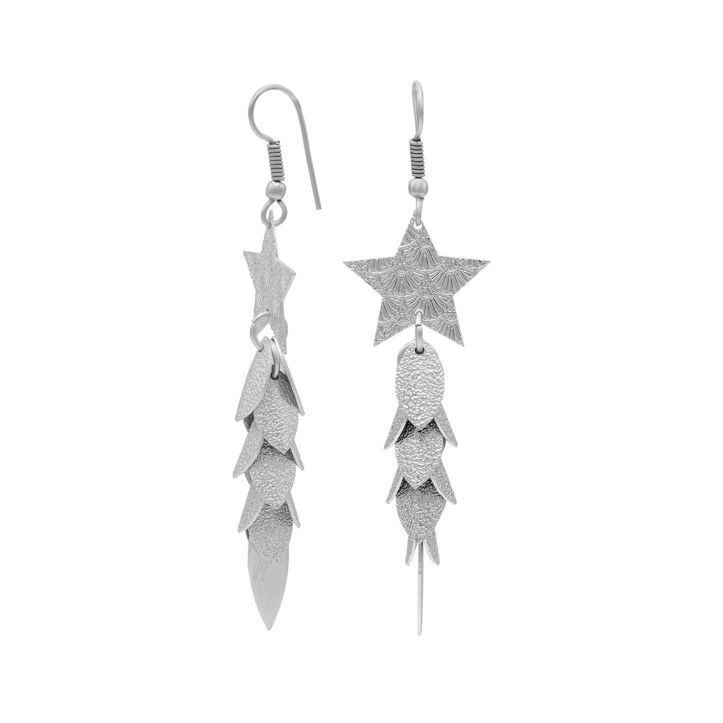 Leafy Luster Hook Earrings