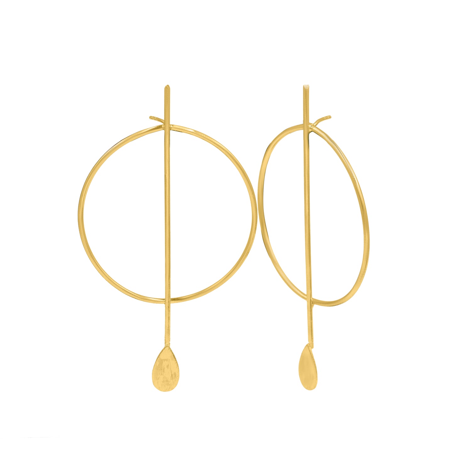 Circular Chimes Stud Earrings