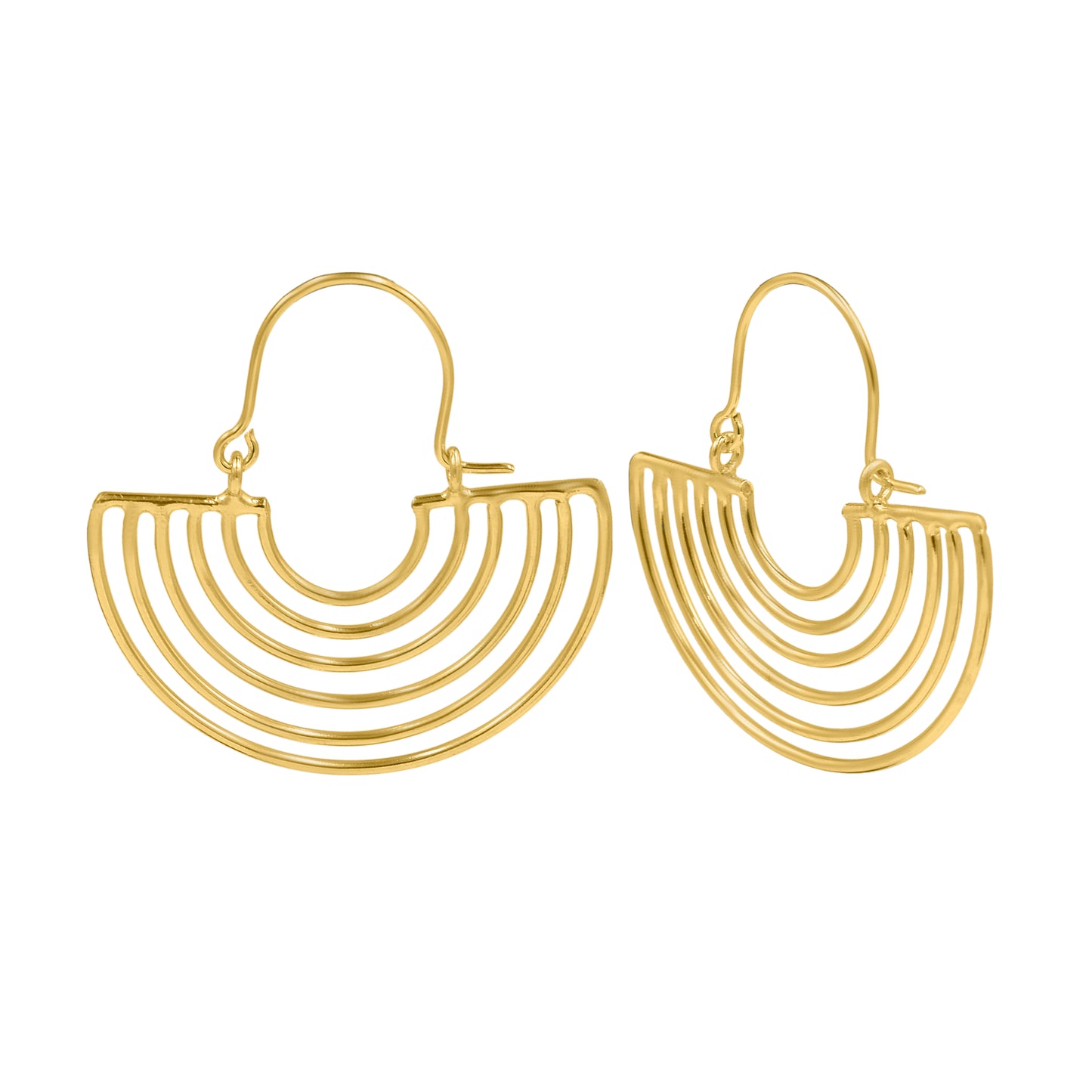 Solar Rays Hoop Earrings