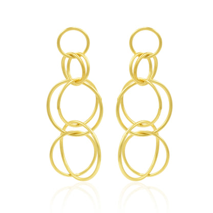 Circular Drama Stud Earrings