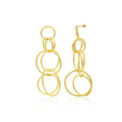 Circular Drama Stud Earrings