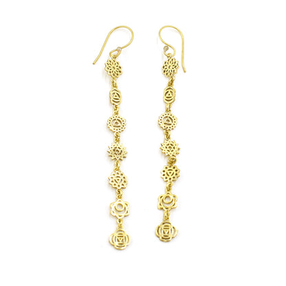 Floral String Hook Earrings