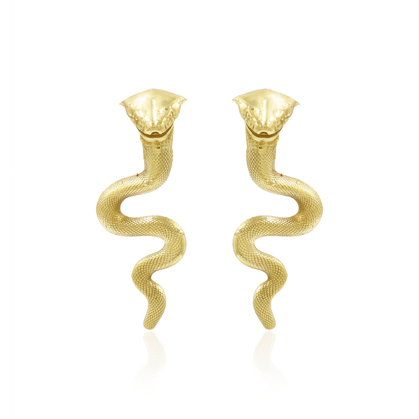 Snake Waves Stud Earrings