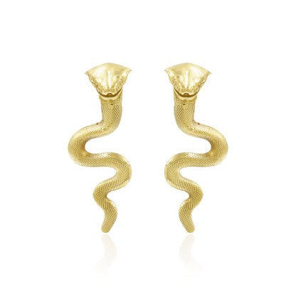 Snake Waves Stud Earrings