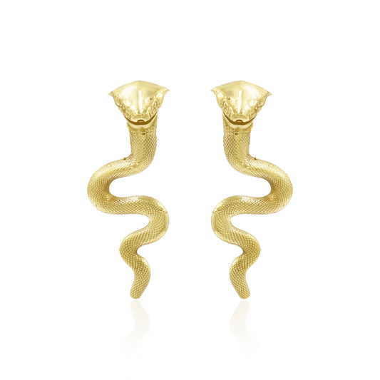 Snake Waves Stud Earrings