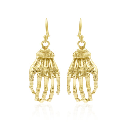 Skeleton Hand Hook Earrings