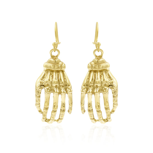 Skeleton Hand Hook Earrings