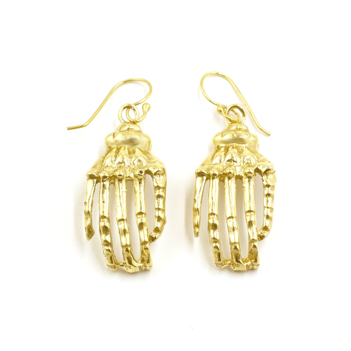 Skeleton Hand Hook Earrings