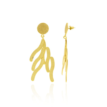 Abstract Waves Stud Earrings