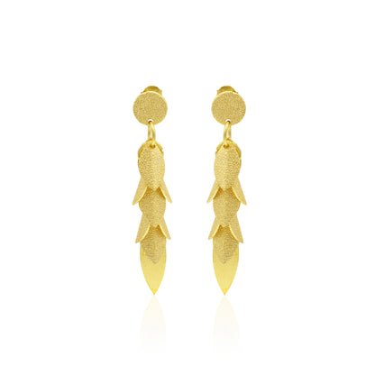 Falling Petal Stud Earrings