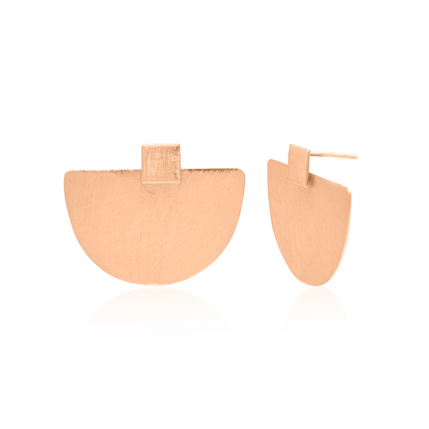 Semi Gleam Stud Earrings