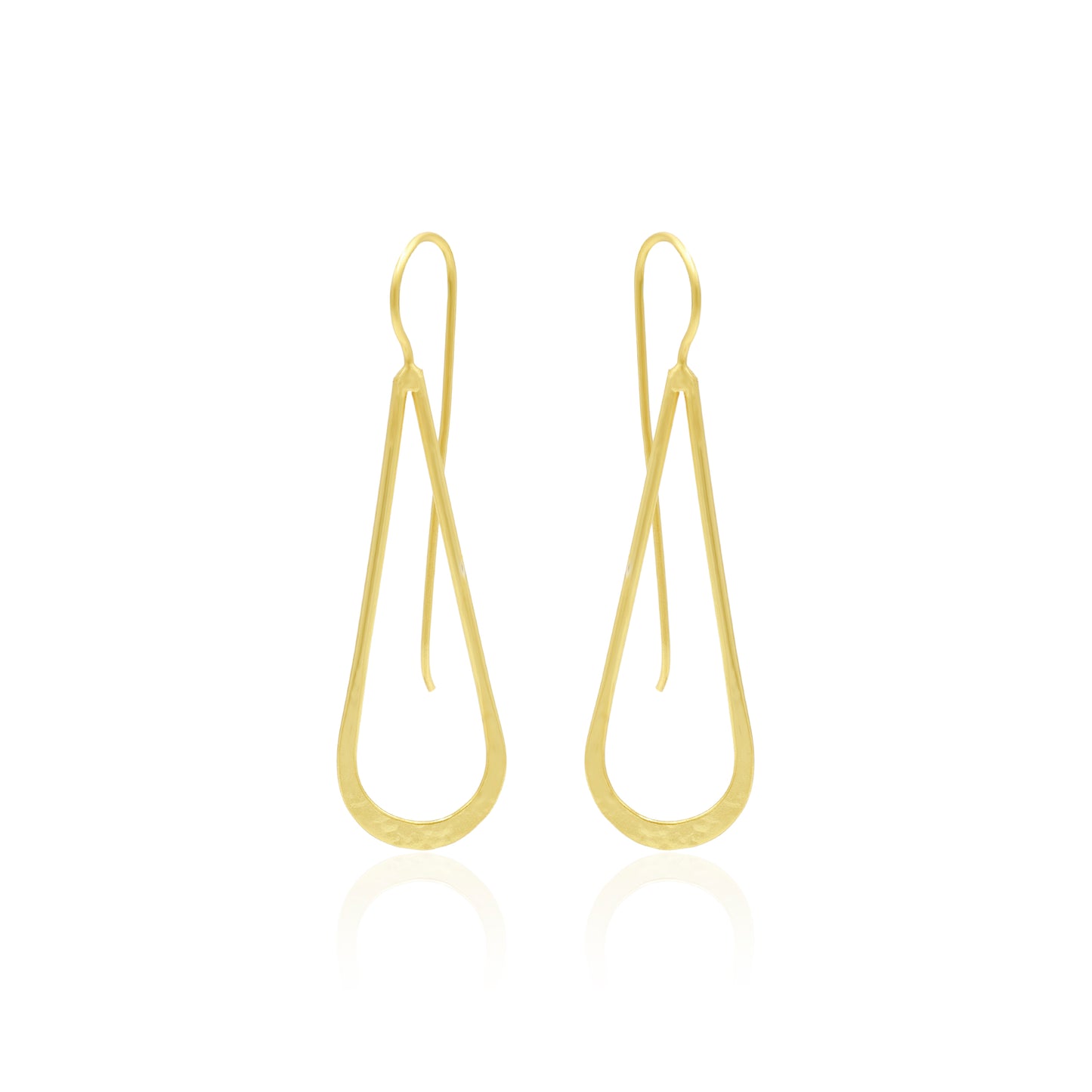 Golden Drop Hook Earrings