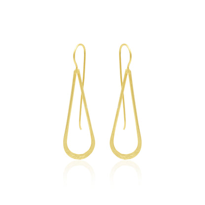 Golden Drop Hook Earrings