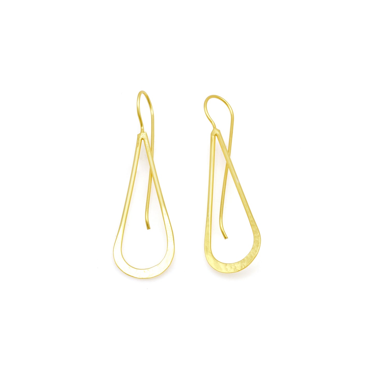 Golden Drop Hook Earrings