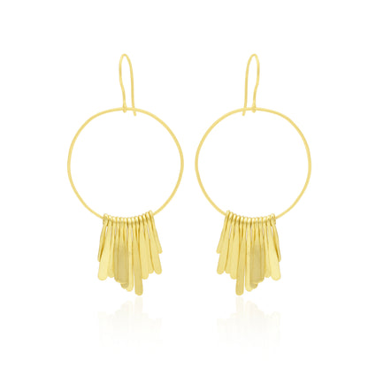 Radiant Ring Hook Earrings