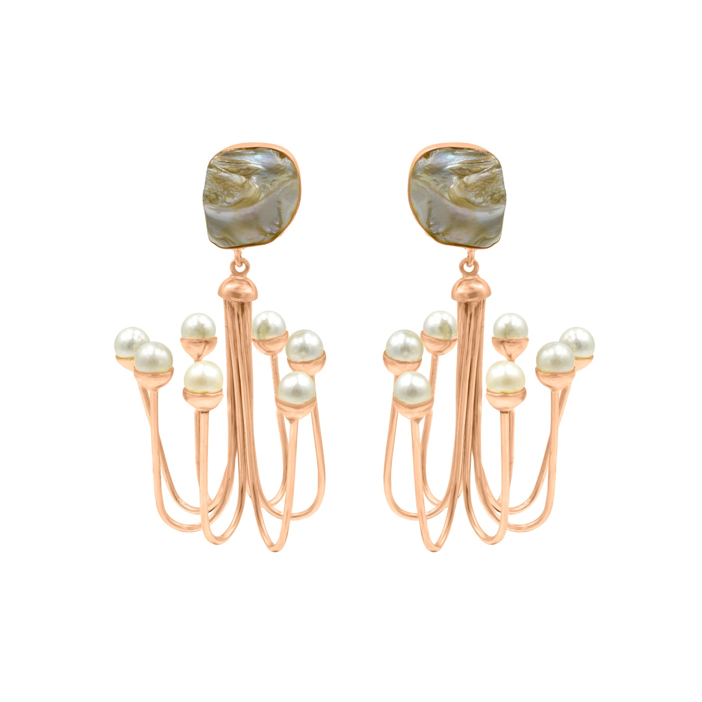 Pearl Jhoomar Stud Earrings