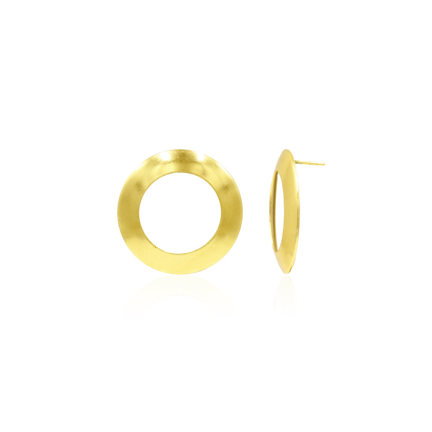 Hollow Ring Stud Earrings