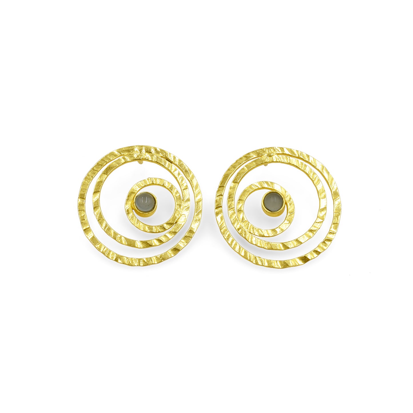 Moon Twist Stud Earrings