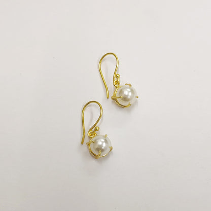 Pearl Drop Hook Earrings
