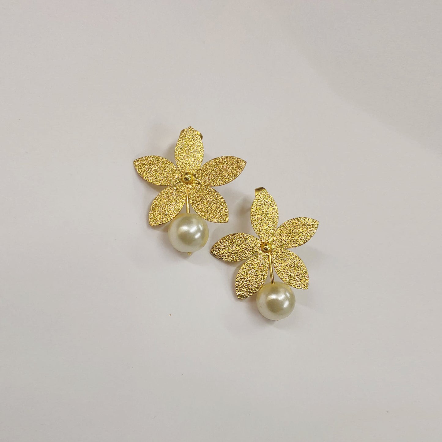 Petals Of Pearl Stud Earrings