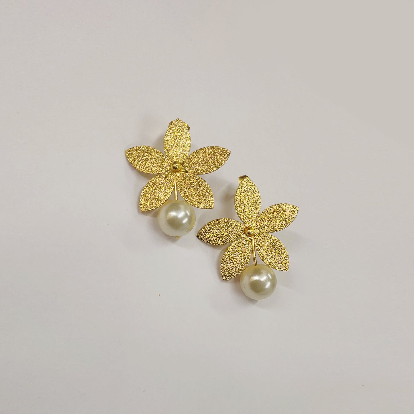 Petals Of Pearl Stud Earrings