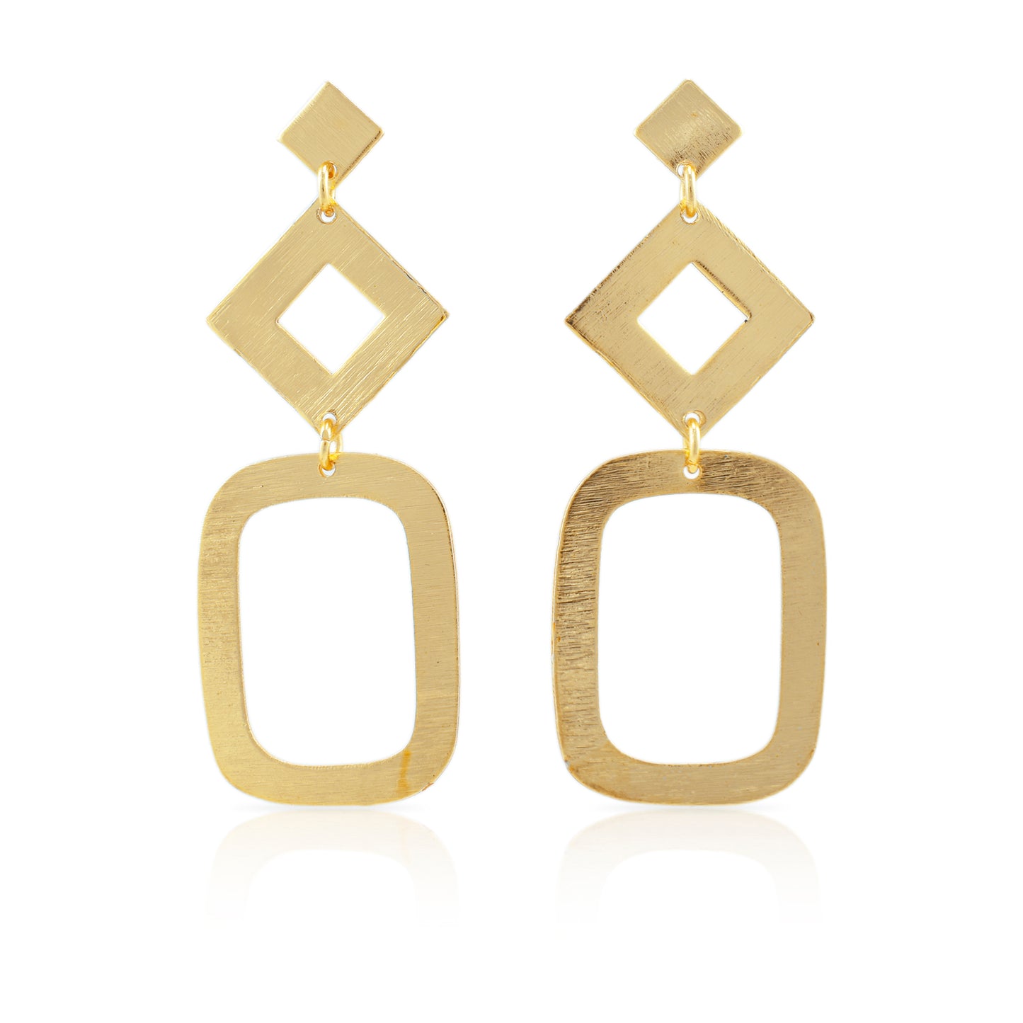 Geo Swing Stud Earrings