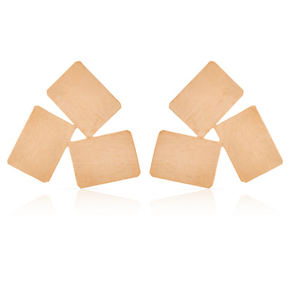 Triple Glow Stud Earrings