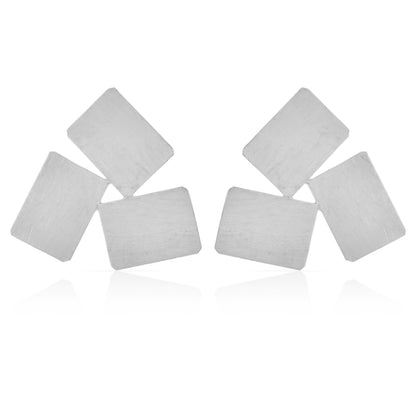 Triple Glow Stud Earrings