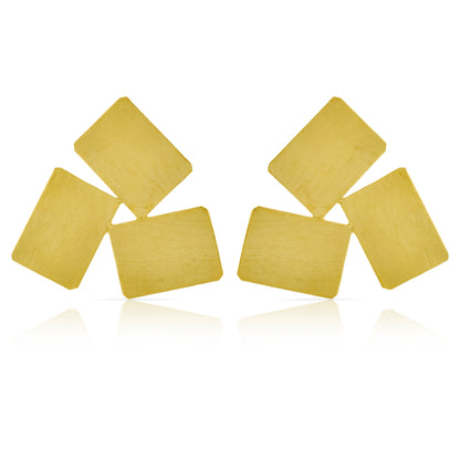 Triple Glow Stud Earrings