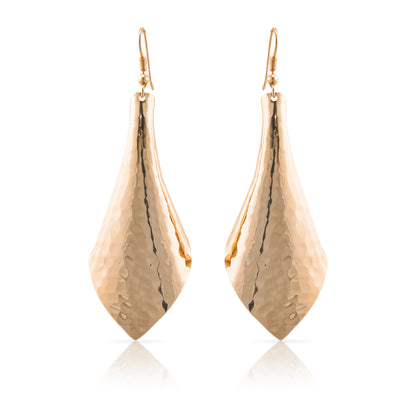Hammered Cone Hook Earrings