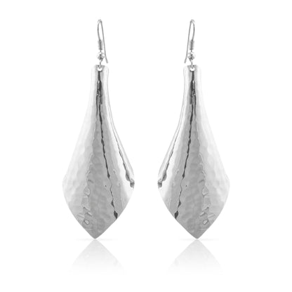 Hammered Cone Hook Earrings