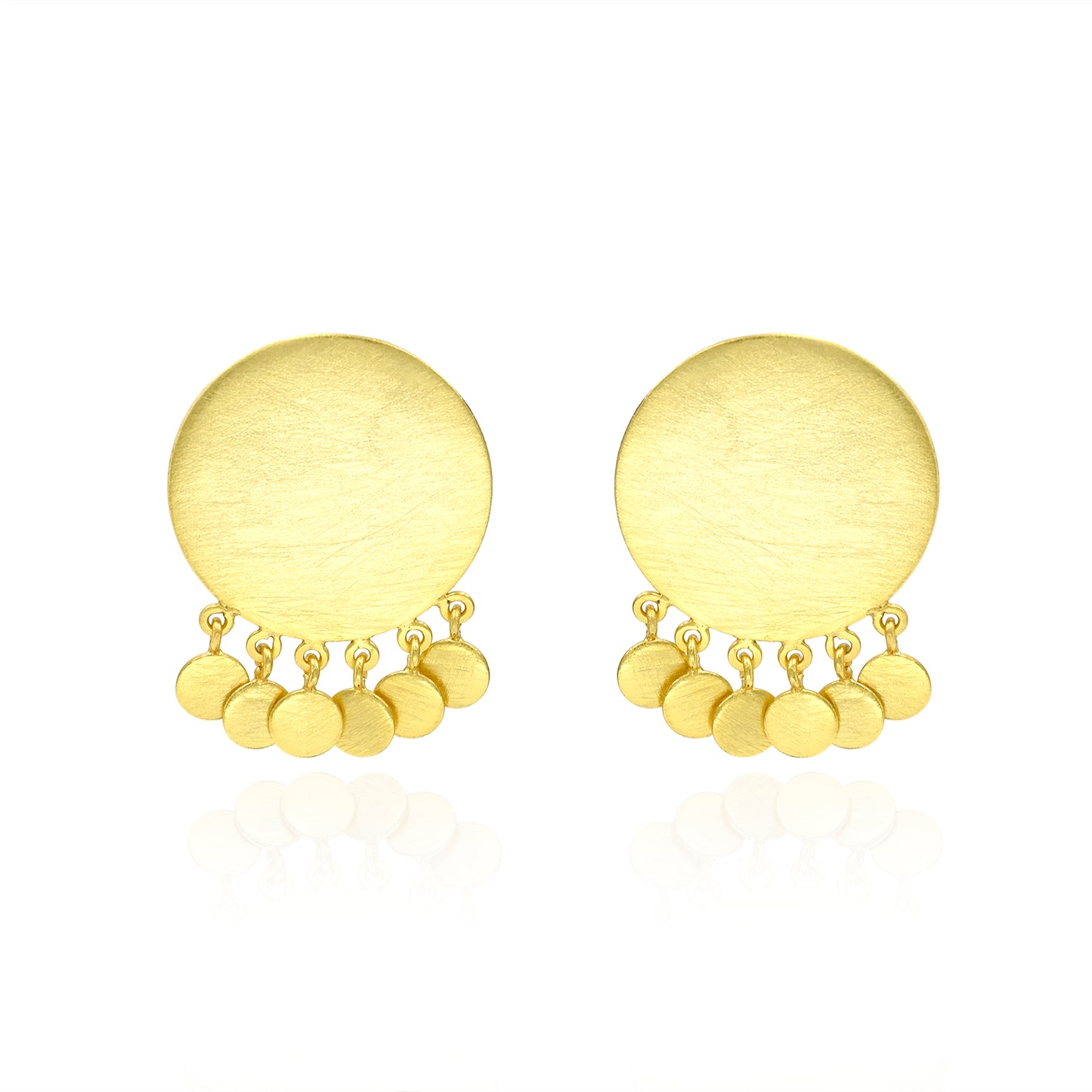 Circle Blossom Stud Earrings