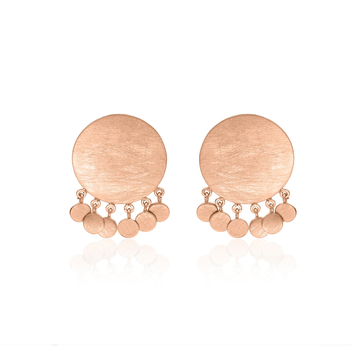 Circle Blossom Stud Earrings