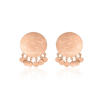 Circle Blossom Stud Earrings