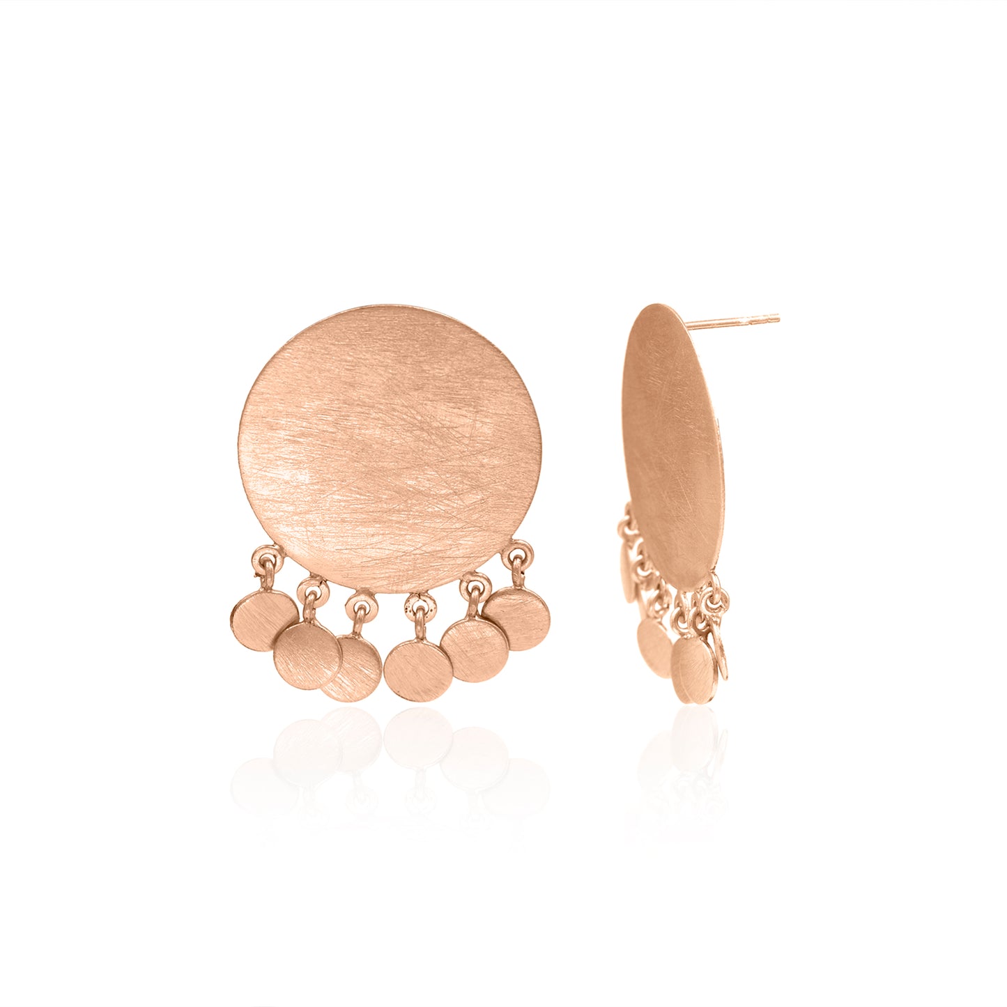 Circle Blossom Stud Earrings