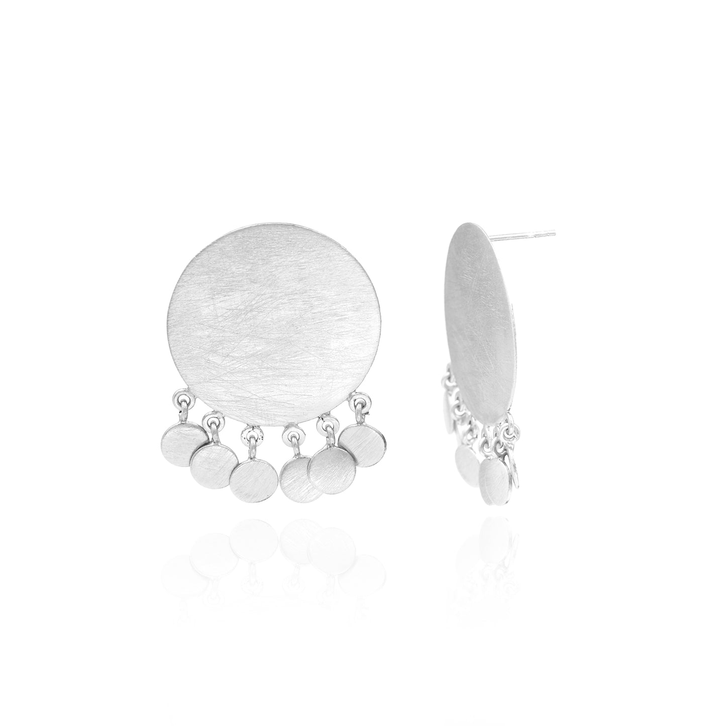 Circle Blossom Stud Earrings