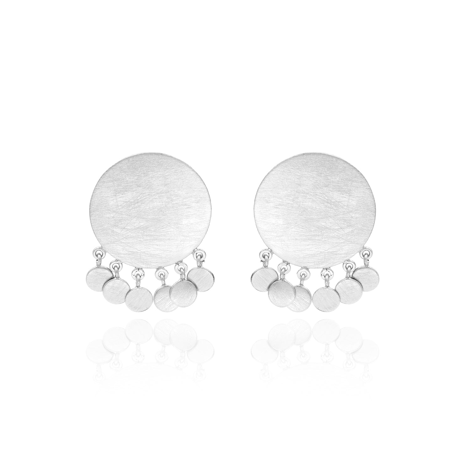 Circle Blossom Stud Earrings